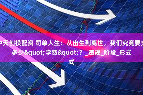 中天创投配资 罚单人生：从出生到离世，我们究竟要交多少"学费"？_违规_阶段_形式