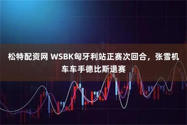 松特配资网 WSBK匈牙利站正赛次回合，张雪机车车手德比斯退赛